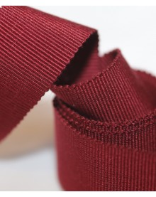 Vue générale - Gros grain bordeaux