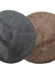 BERET MAILLE STRASS 