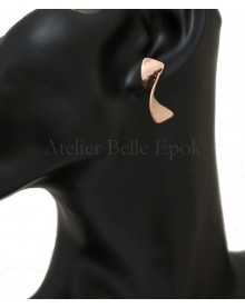 Boucles d'oreilles vague