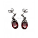 Boucles d'oreilles BOHM SW Siam (Rouge)